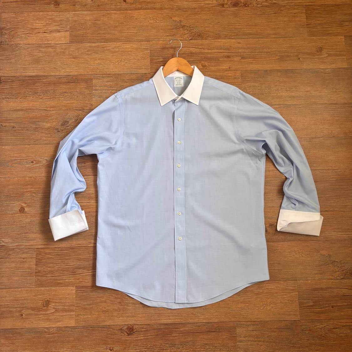 브룩스 브라더스 드레스 셔츠 110 커프스 버튼 투톤 클래식 상품이미지3