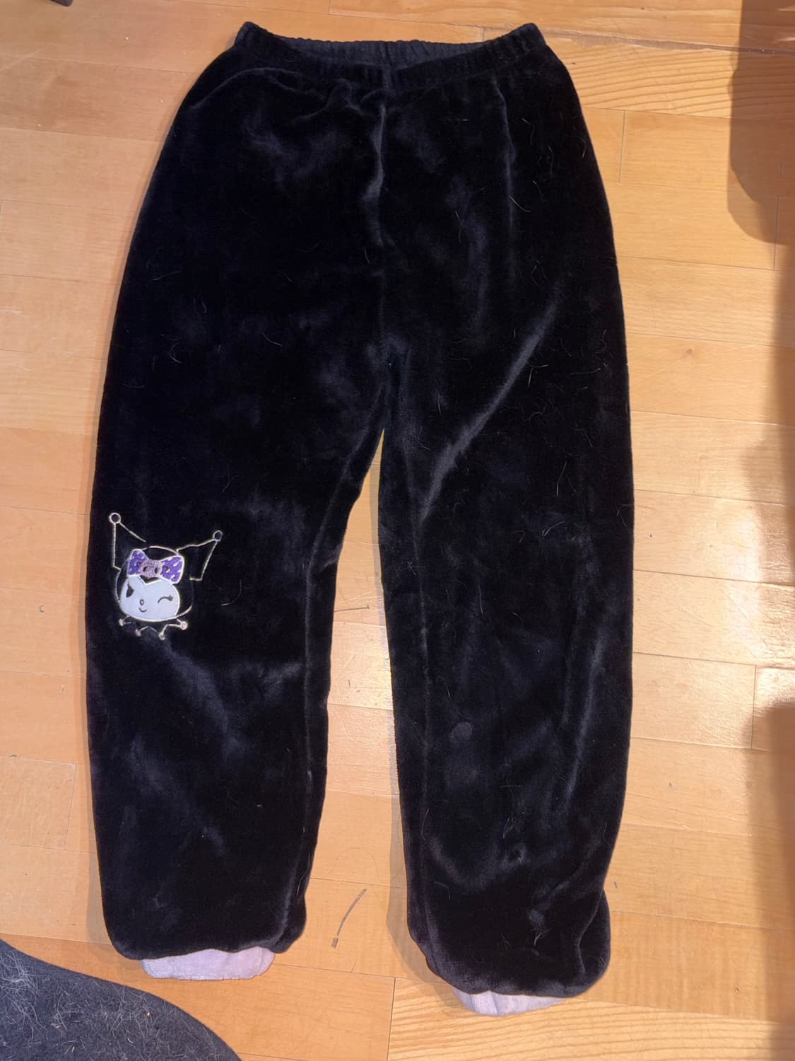 Kuromi Velvet Pajama Set (Hoodie + Pants 상품이미지4