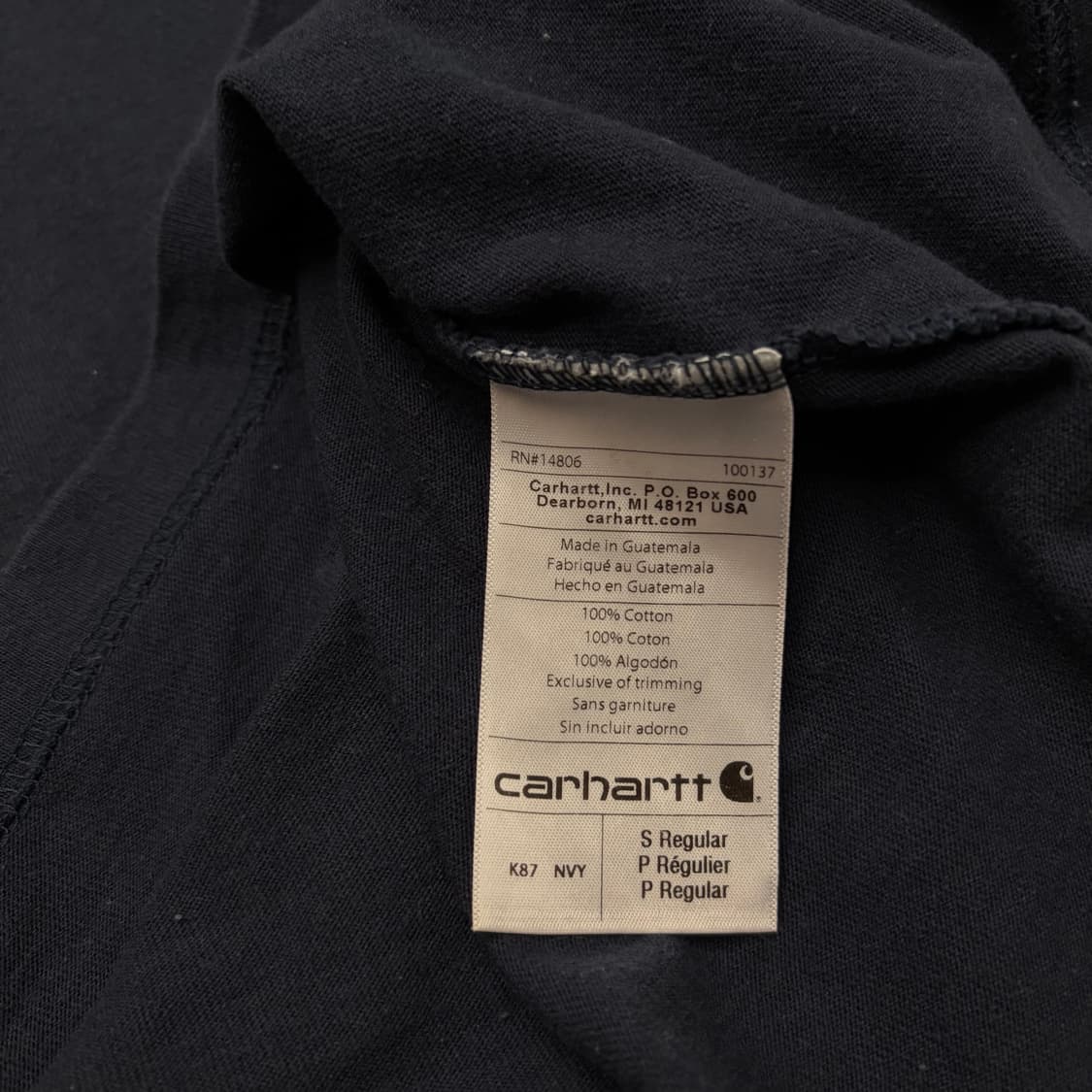 Carhartt 칼하트 오리지널핏 네이비 S 상품이미지5