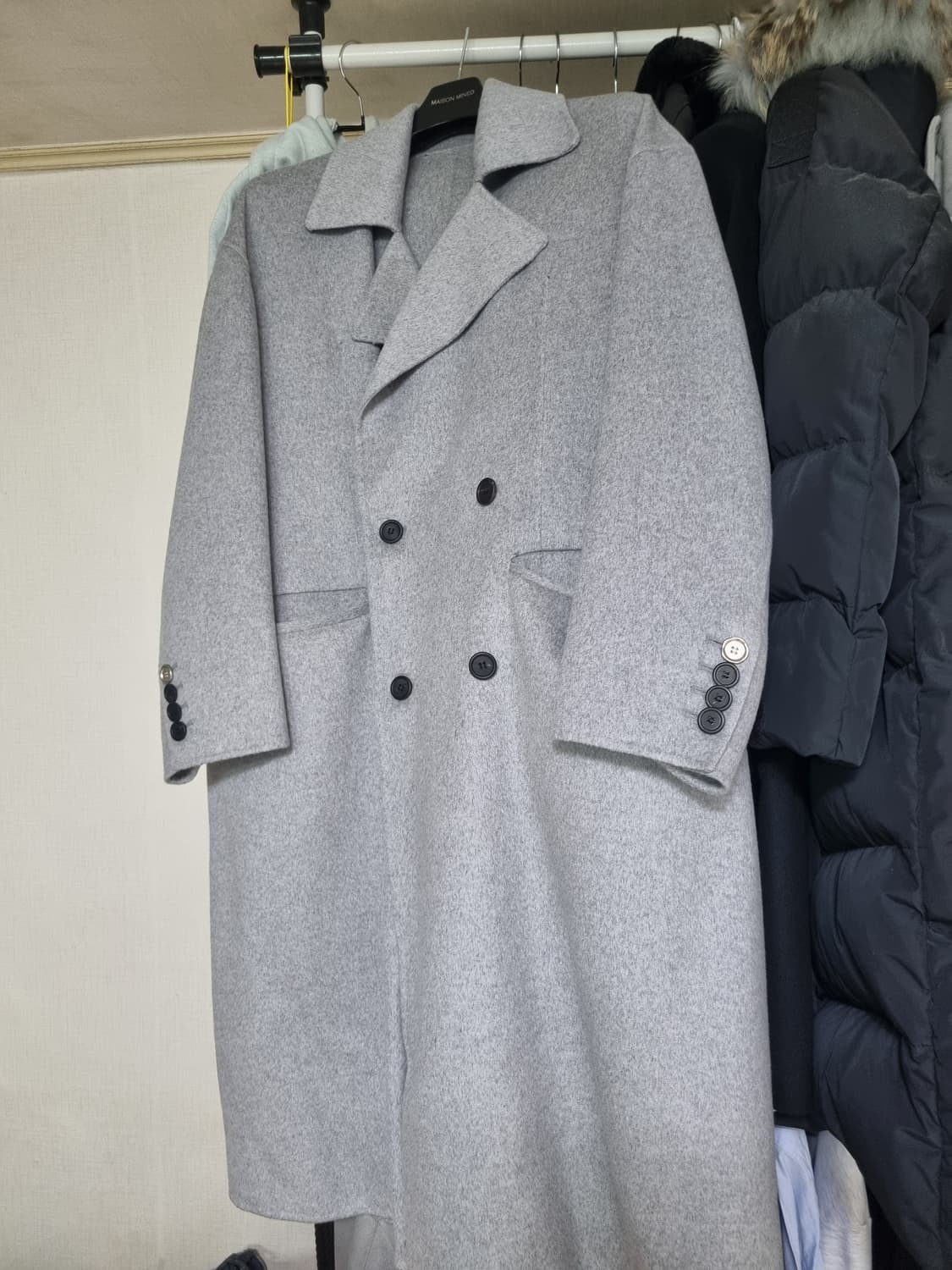 Hademade Oversized Double Coat Grey 상품이미지2