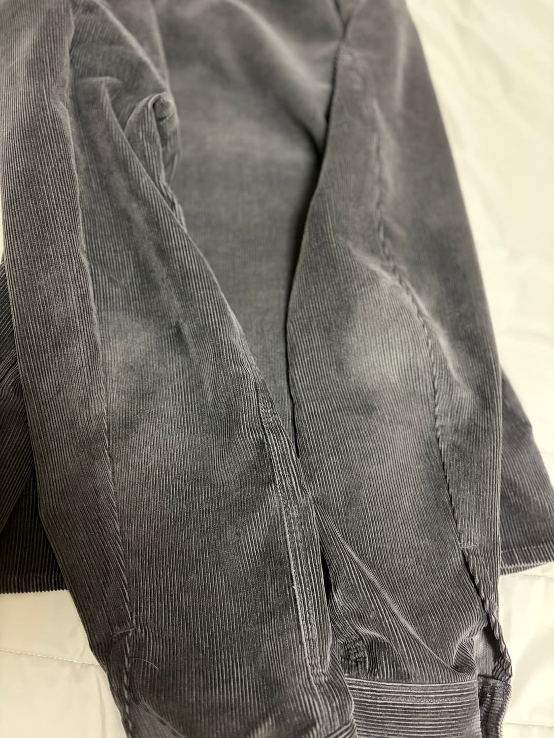 강정석 코듀로이 프렌치 워크자켓 48사이즈 그레이 상품이미지4