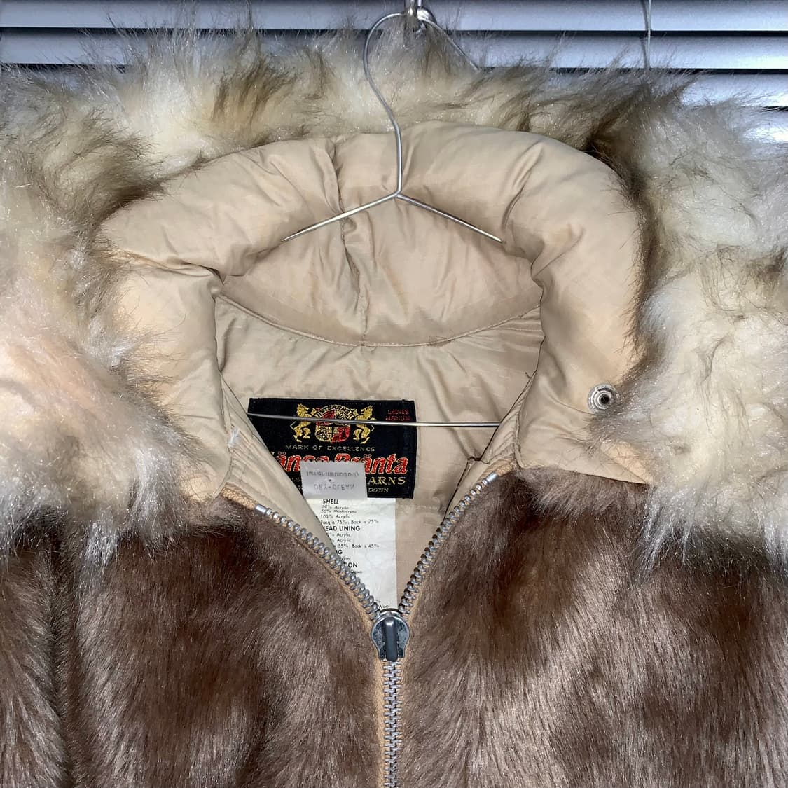 1970s 빈티지 HANSA 털 구스 다운 패딩 코트 상품이미지3