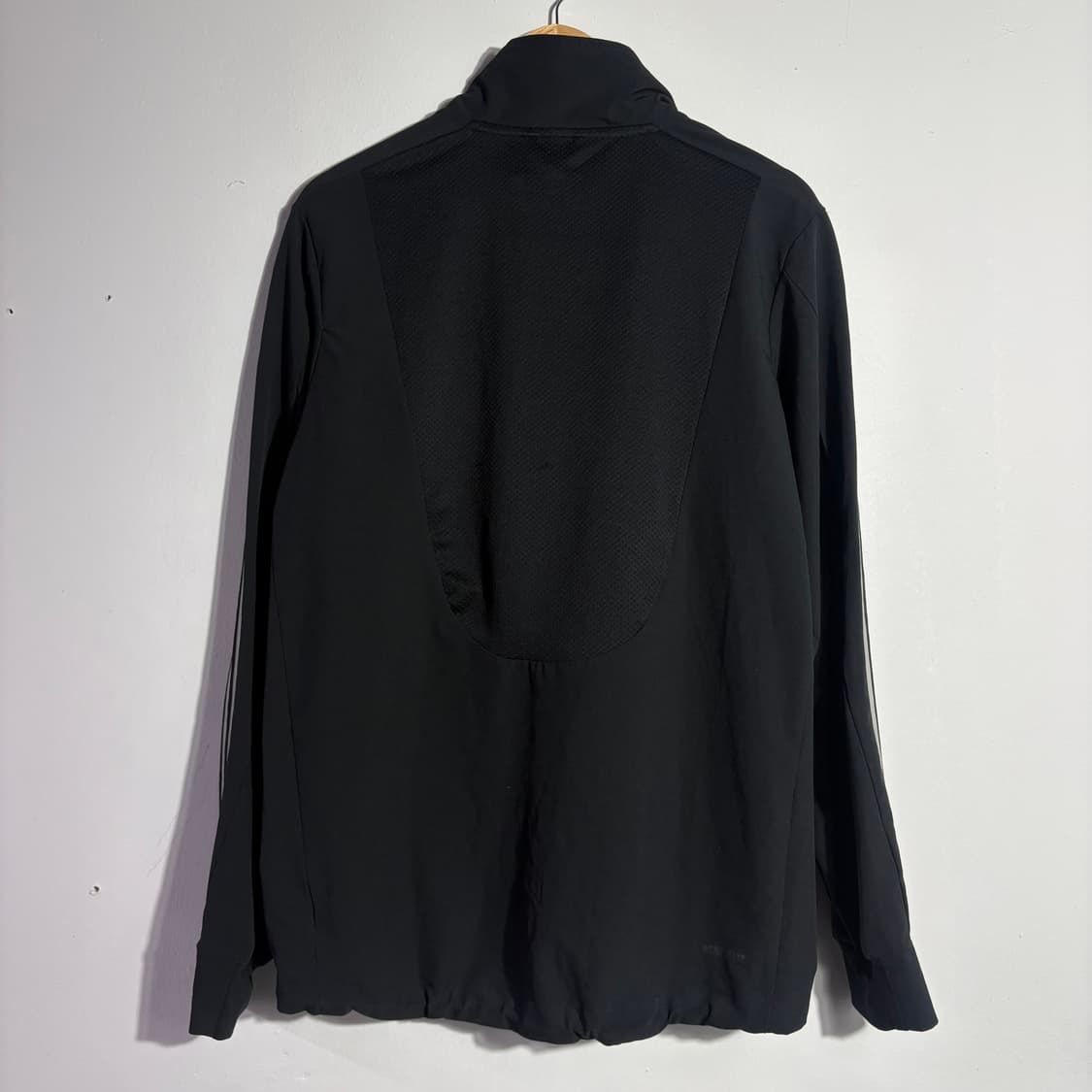 아디다스 블랙 삼선 경량 집업 자켓 상품이미지4