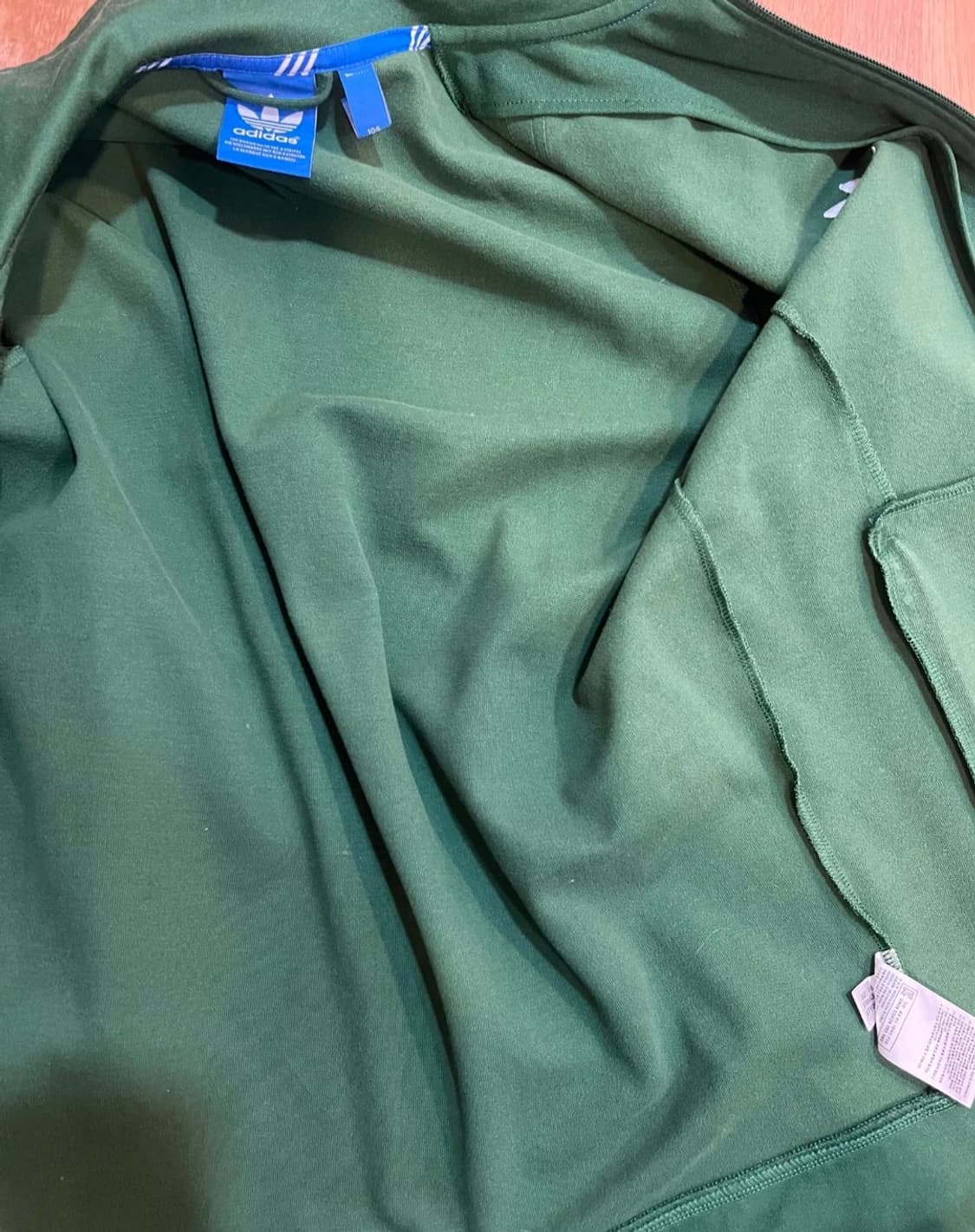 아디다스 그린 삼선트랙탑 저지집업점퍼
 상품이미지5