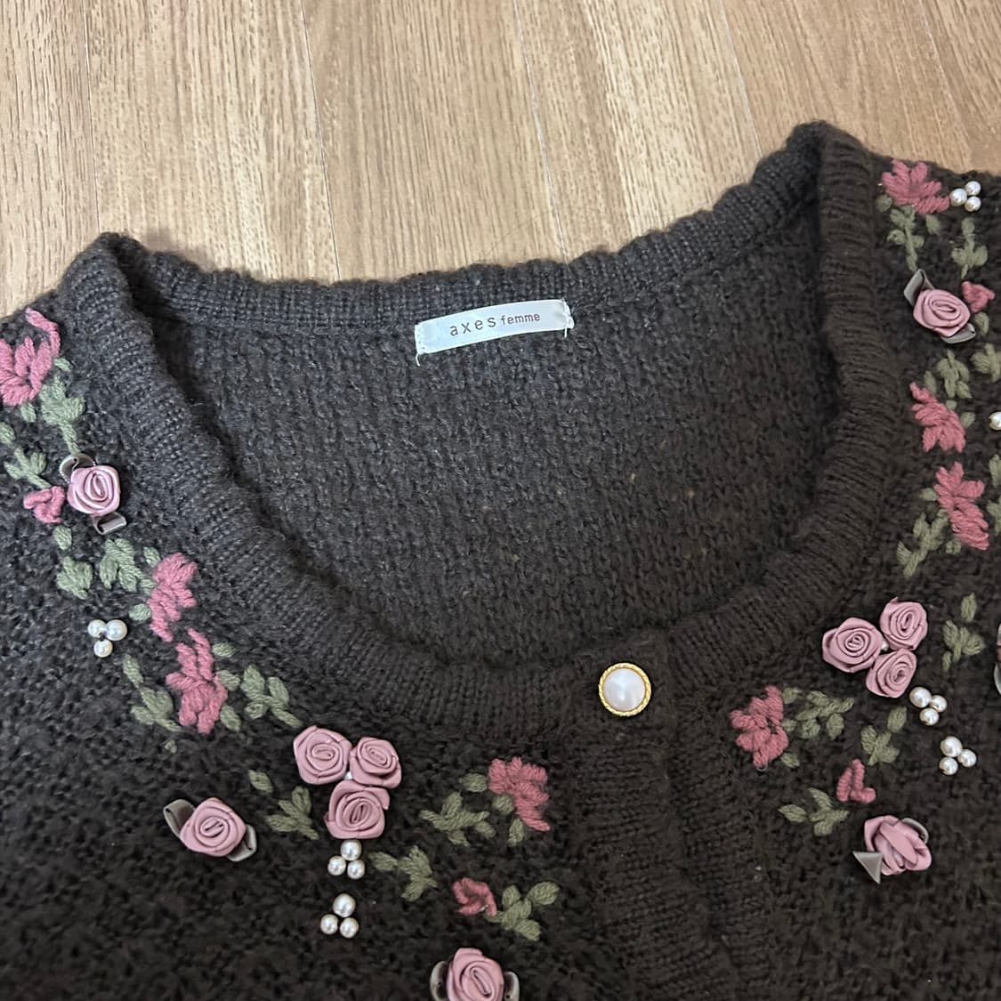 엑시즈팜 가디건 상품이미지2