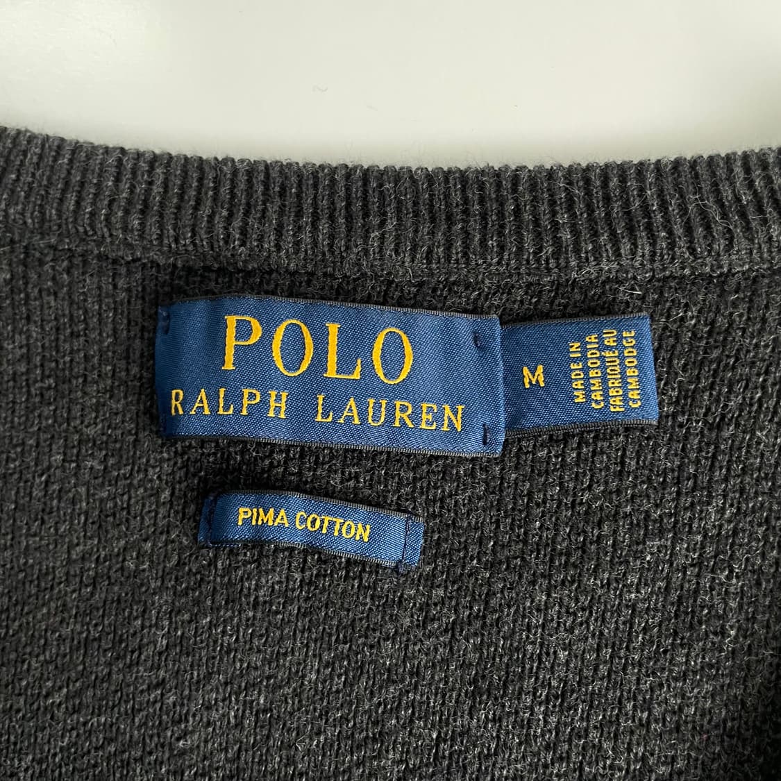 Polo  폴로 랄프로렌 신형 자수 코튼 다크그레이 니트 상품이미지3