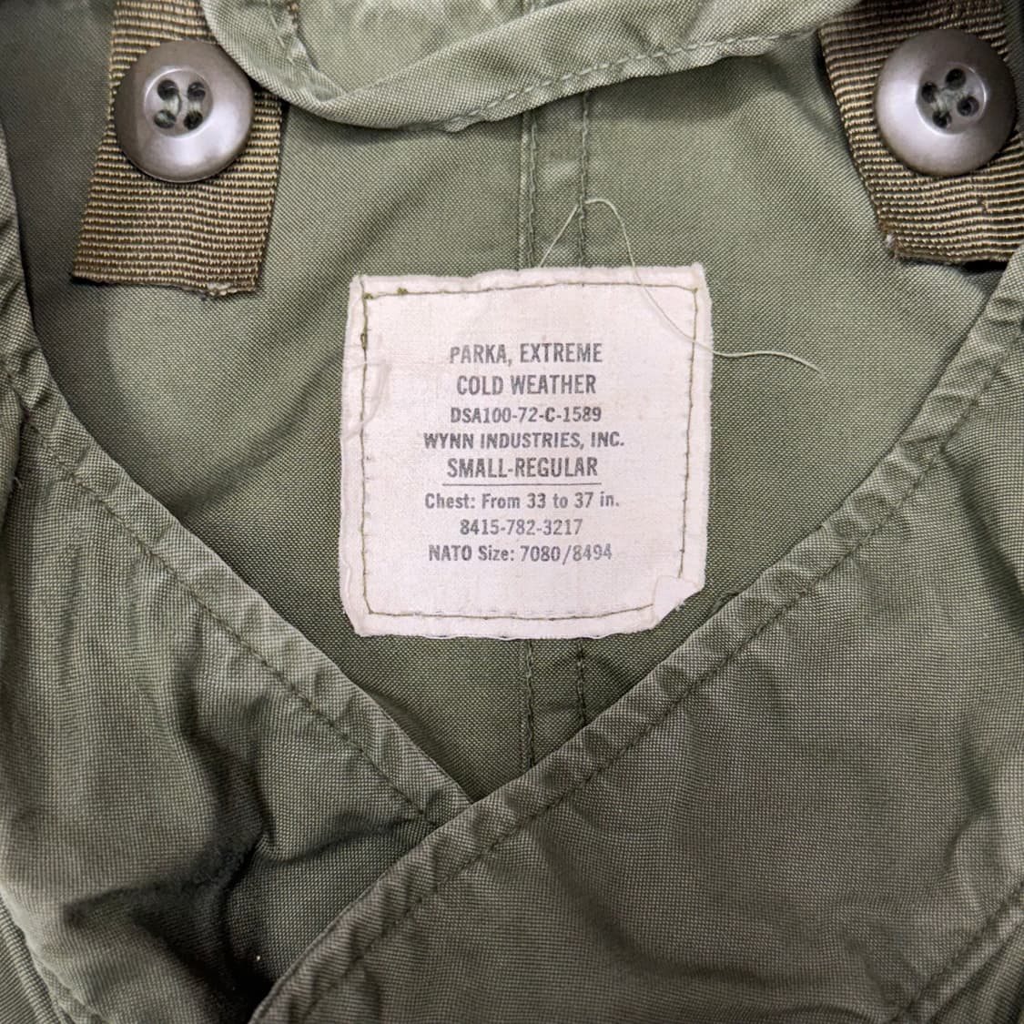 M-65 미군 개파카 스몰레귤러 상품이미지3