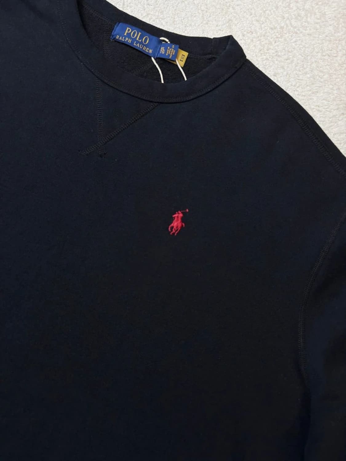 폴로 랄프로렌 로고 큐알 크루넥 맨투맨 PN6422 상품이미지3