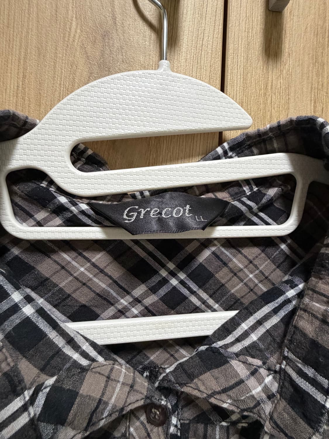 모리걸 체크 블라우스 셔츠 상품이미지4