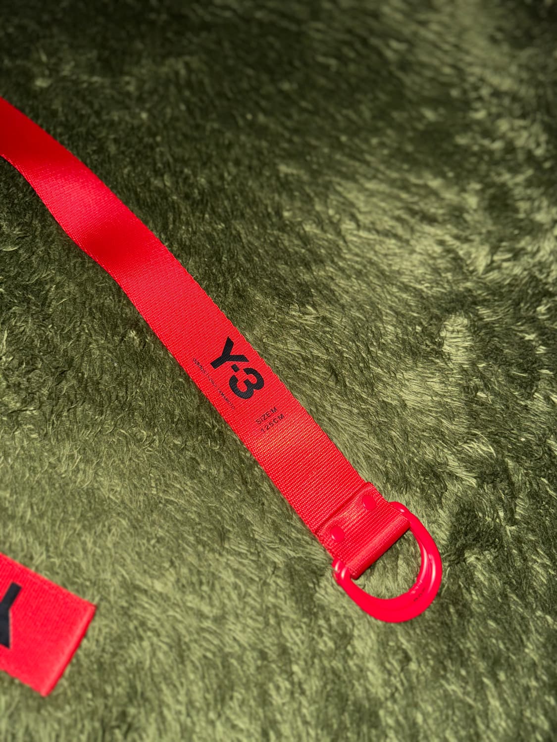 [M] Y-3 와이쓰리 요지야마모토 로고 벨트 125cm 상품이미지6