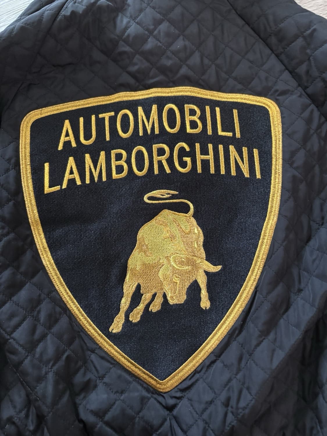 슈프림 x 람보르기니 퀼팅 후드집업 자켓 블랙 상품이미지5