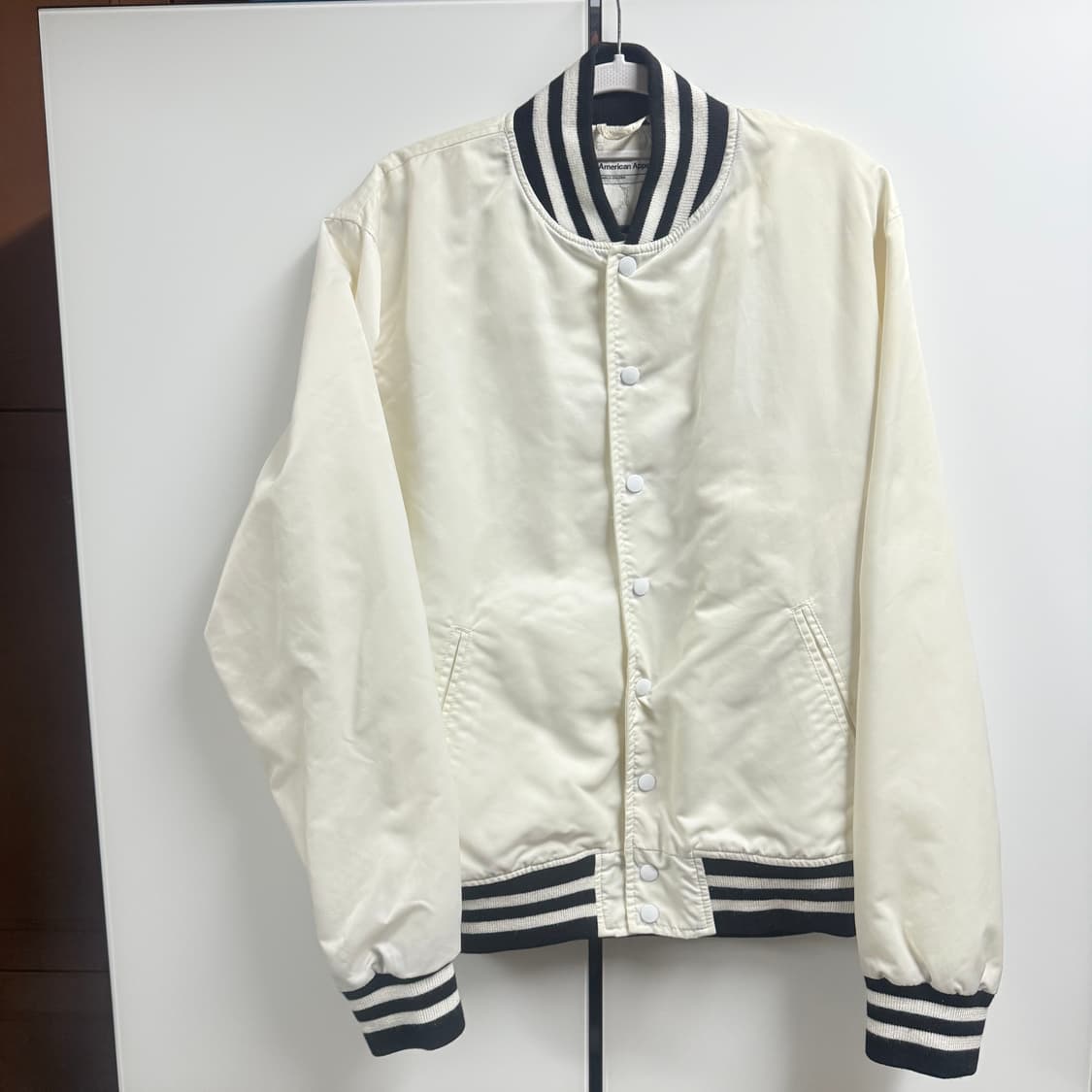 Made Usa 아메리칸 어페럴 아이보리 봄버 자켓 M 상품이미지1