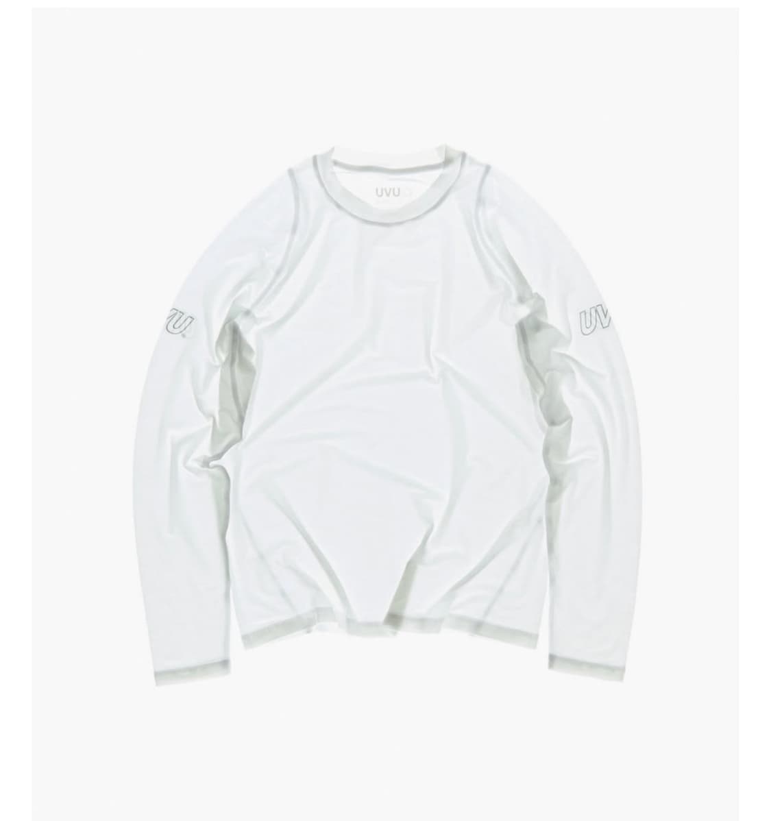 Uvu 롱슬리브 러닝 탑 화이트 L 팝니다 상품이미지1
