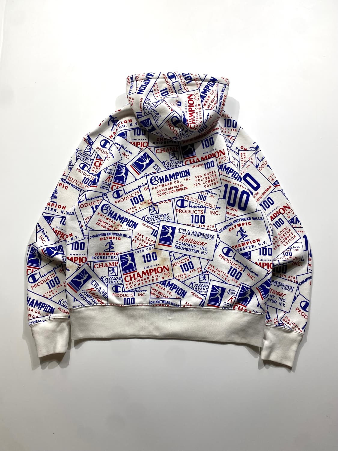 [L] Champion 챔피온 100주년 컬렉션 올오버 프린트 후드티 상품이미지7