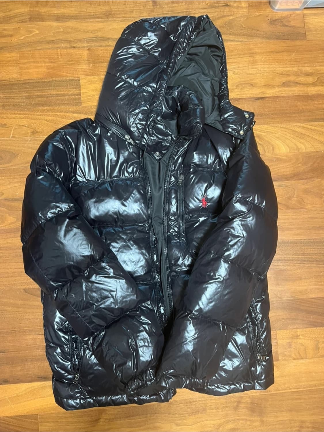 폴로 유광패딩 정품 l size 상품이미지1