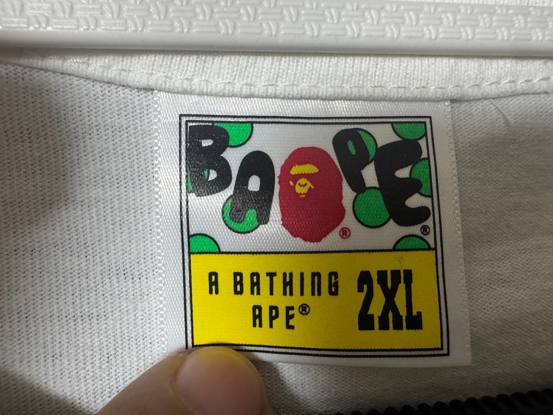 베이프 샤크 반팔 흰색 2xl 상품이미지2