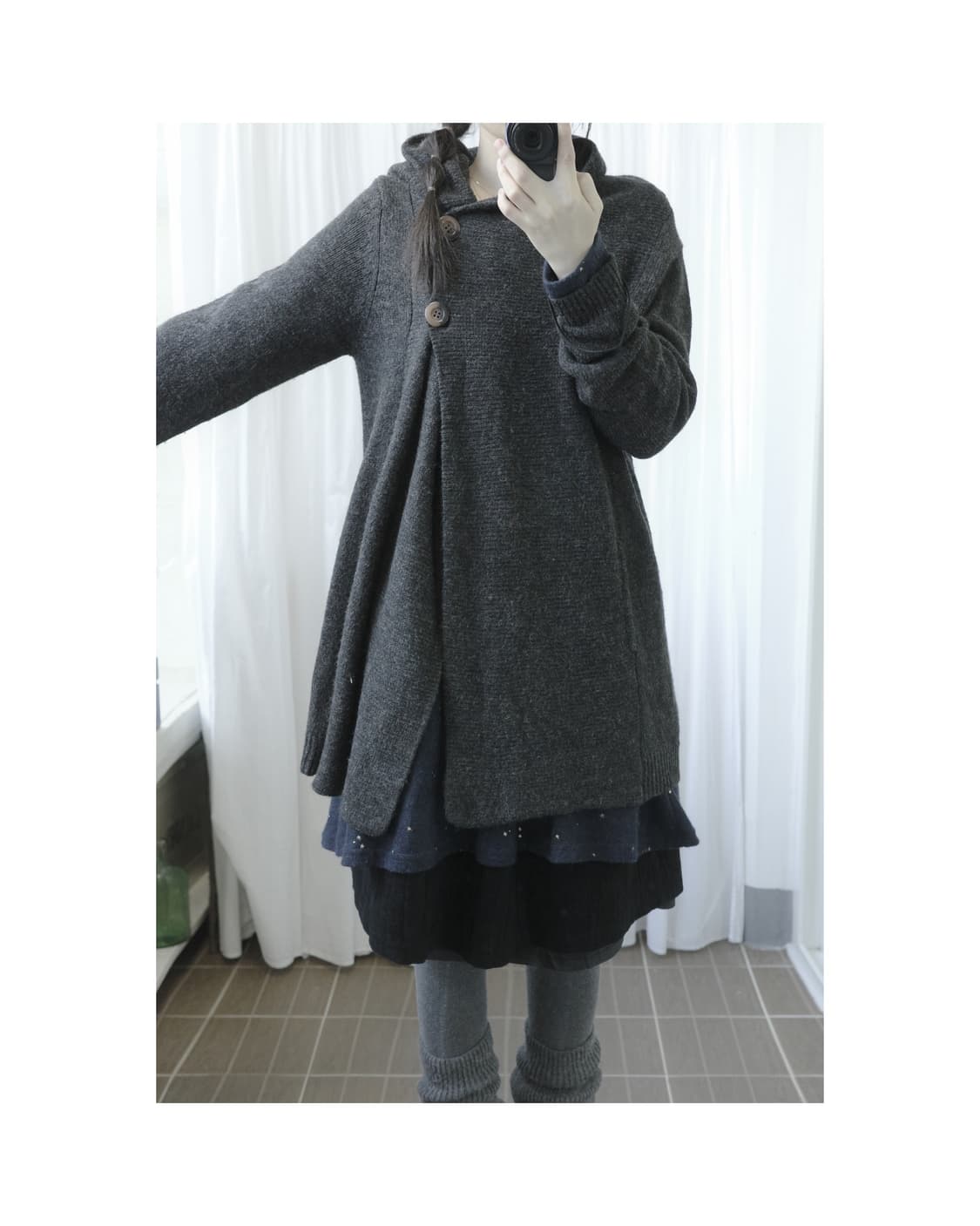 Knit botton cardigan 상품이미지3