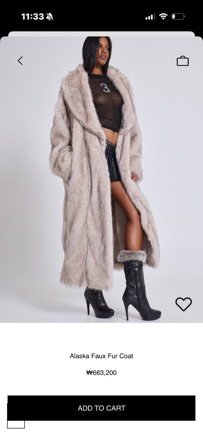 Jaded London Alaska Faux Fur Coat 상품이미지1