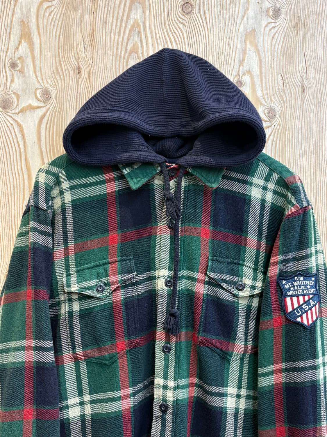 폴로 랄프로렌 플란넬 후드 셔츠 상품이미지2