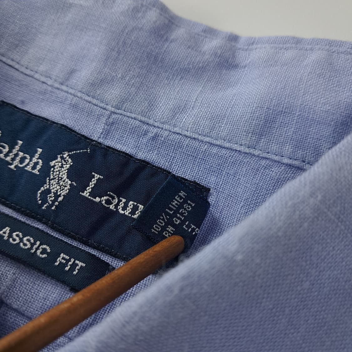 CK316 XL 폴로 00s 린넨 핑크포니 스카이블루 반팔 셔츠 남방 상품이미지6