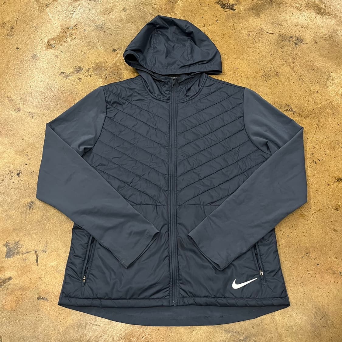 [정품/L] 나이키 에어로로프트 네이비 퀼팅 후드 집업 자켓 b16 상품이미지2