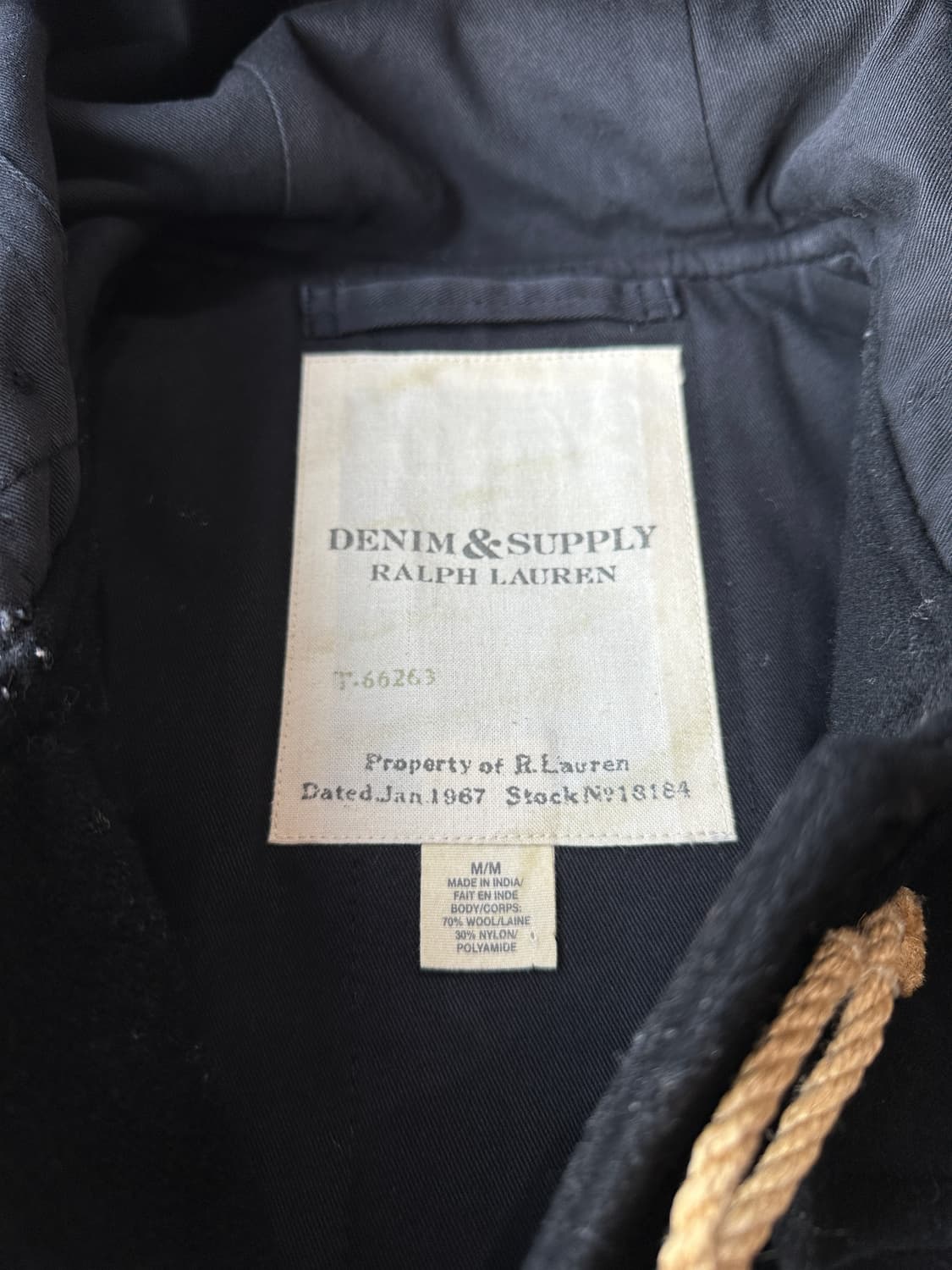 데님앤서플라이 랄프로렌 더플코트 M 상품이미지4