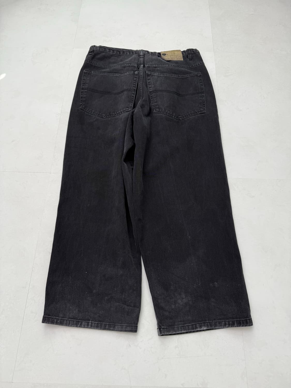 흑청 와이드 팬츠  상품이미지4