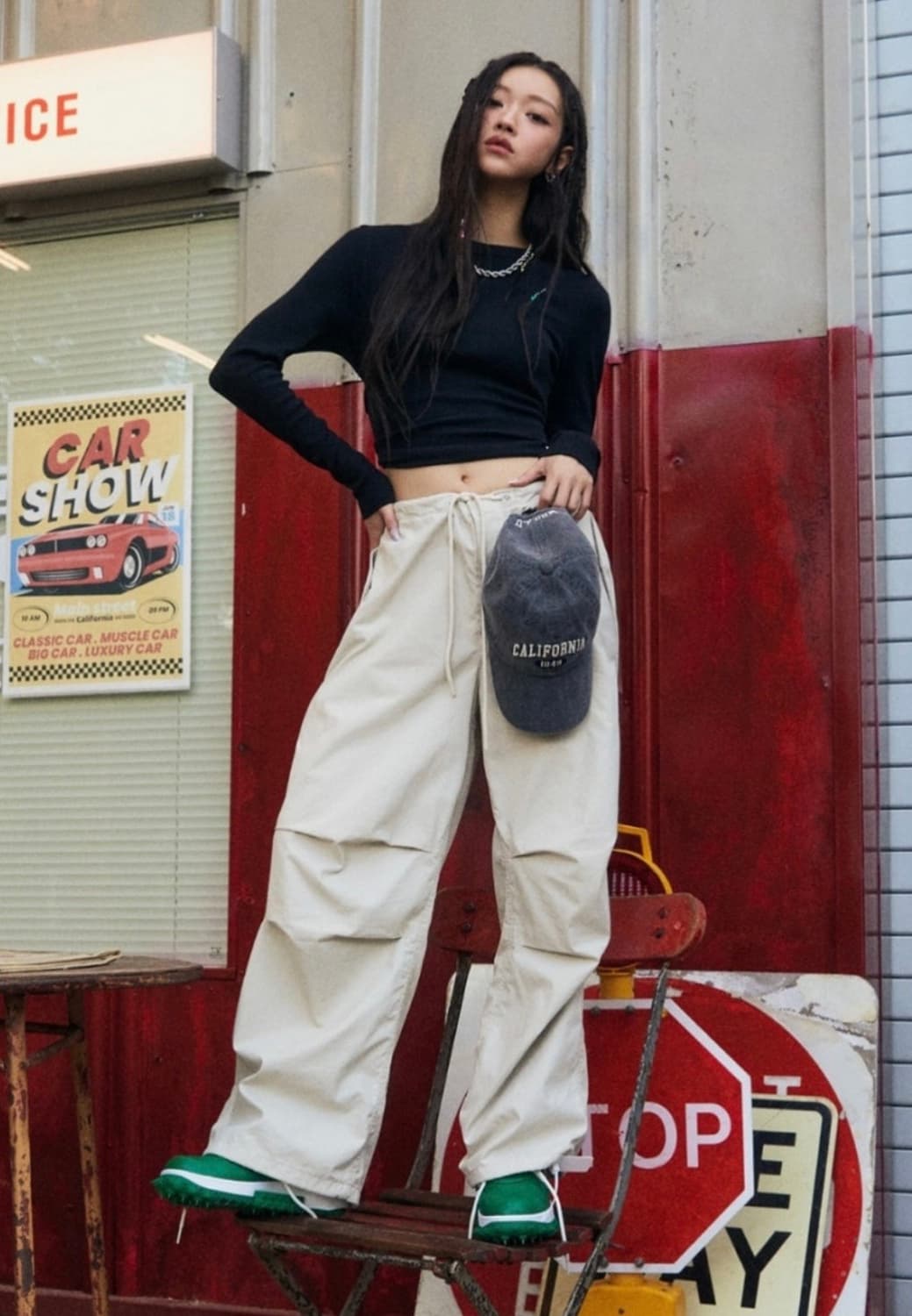 후아유 파라슈트 카고 팬츠 S 상품이미지1