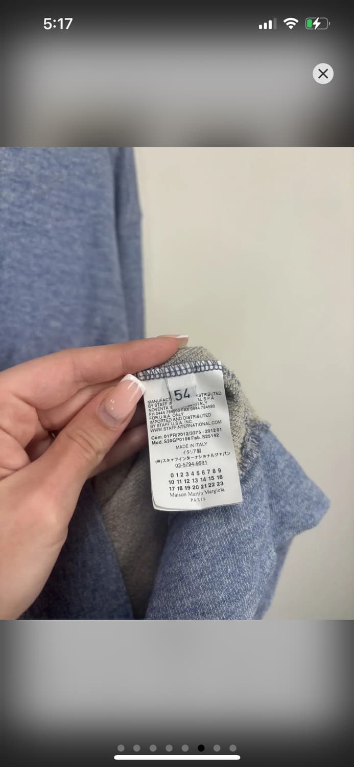 마르지엘라 맨투맨 54 상품이미지6