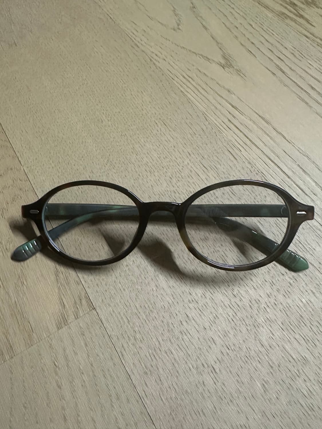 미우스타일 라운드 안경(호피/그린) 상품이미지2