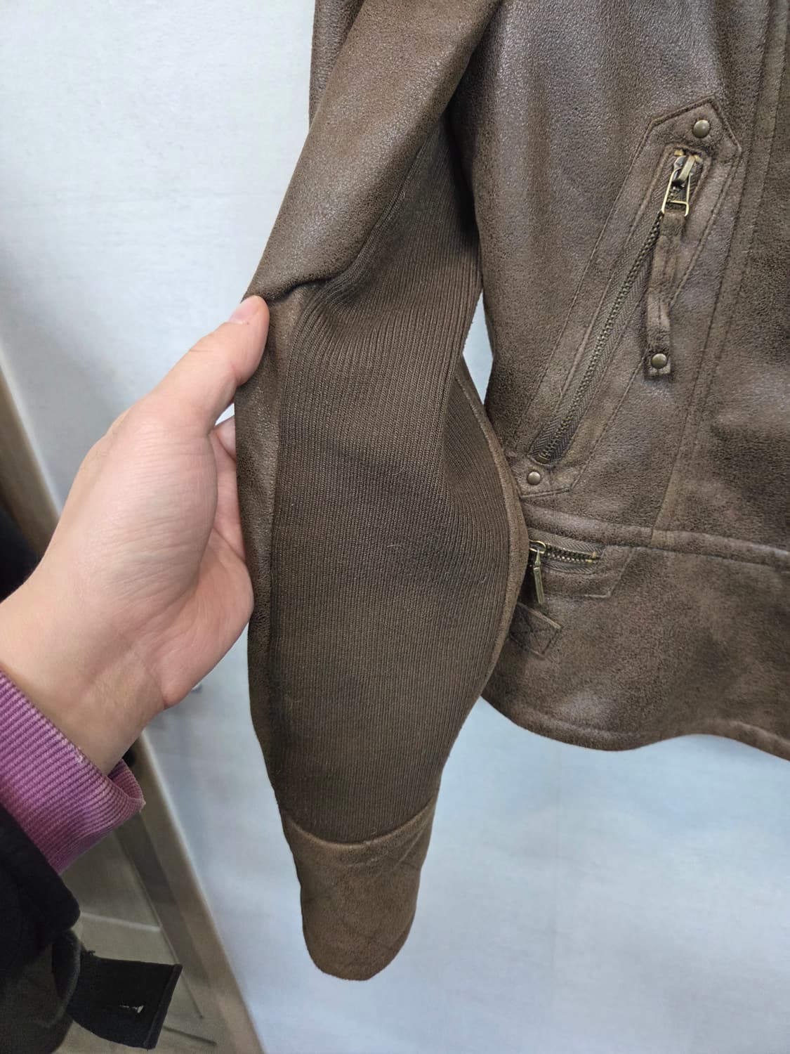 지오송지오 양털 퍼 안감밍크 무스탕 자켓 66 상품이미지7