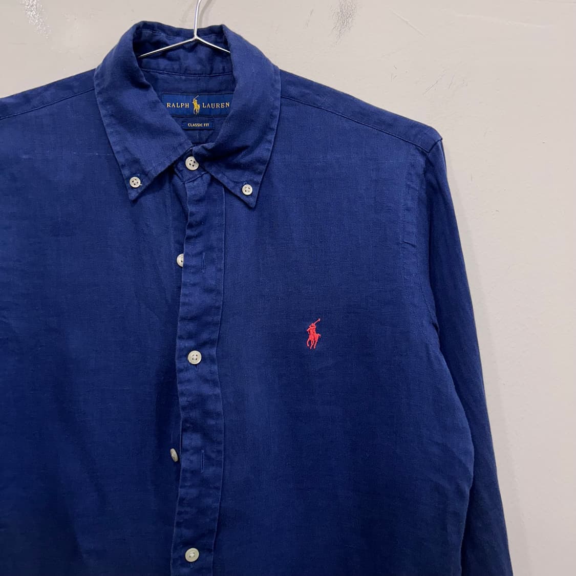 폴로 랄프로렌 클래식핏 스몰포니 린넨셔츠 상품이미지1
