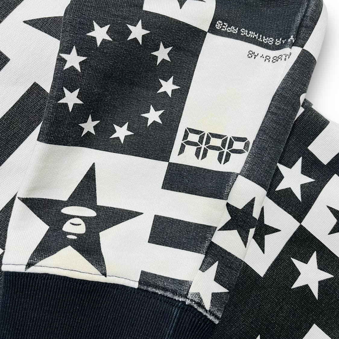 Aape 더블 스타 퍼즐 시그니처 로고 후디 집업 상품이미지10