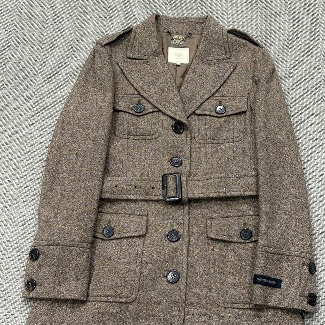 mcm 벨티드 울 코트 v2667 상품이미지3