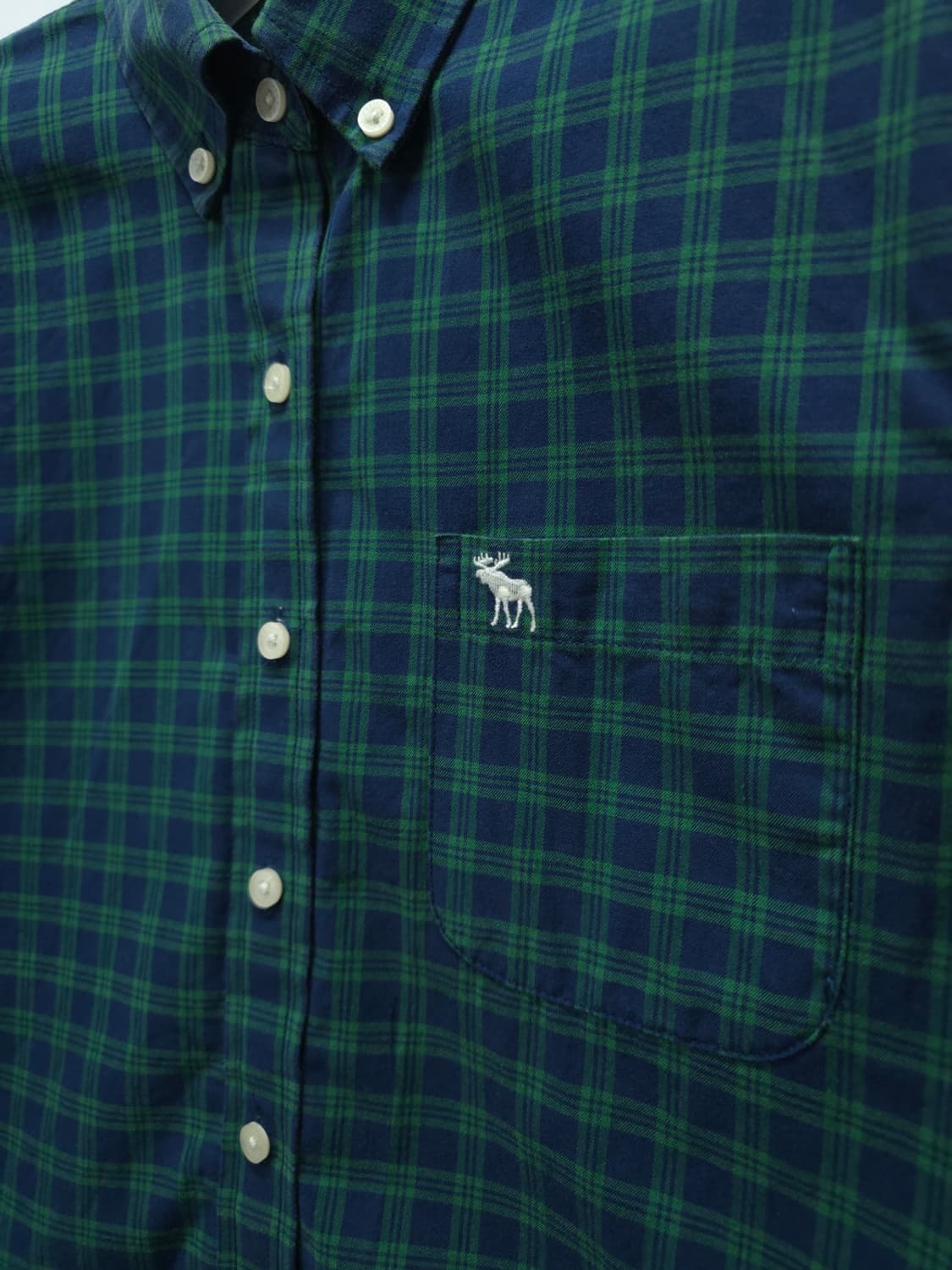 아베크롬비 그린체크 워싱셔츠 (여성55) 상품이미지3