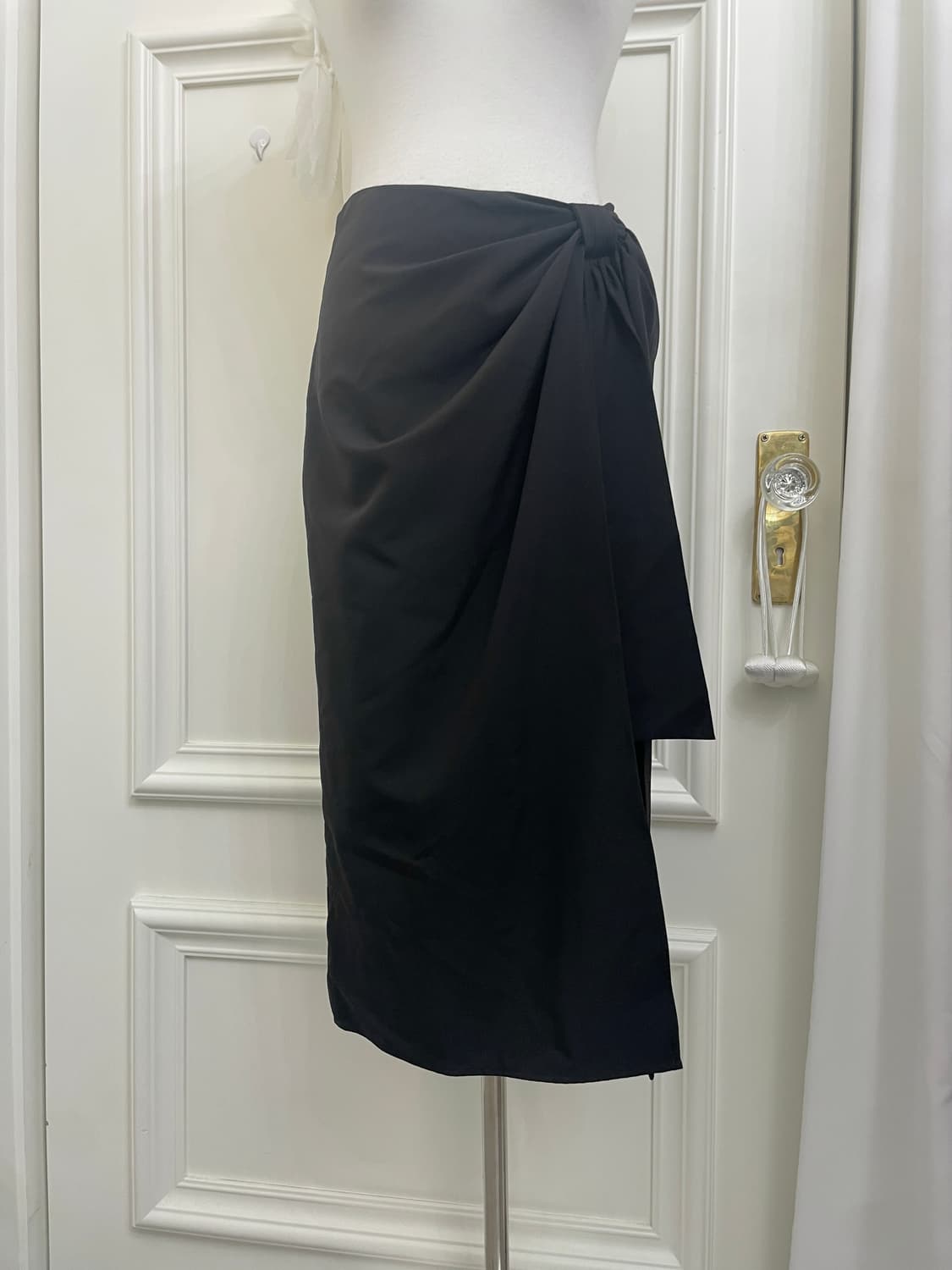 black bow draping point skirt 상품이미지4