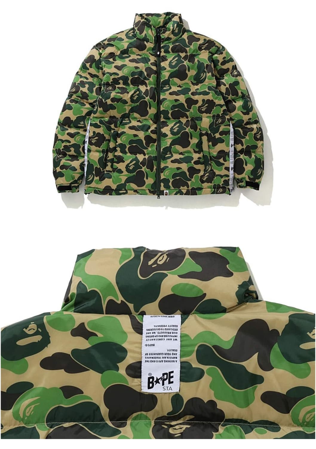베이프 ABC 카모 패딩 상품이미지1