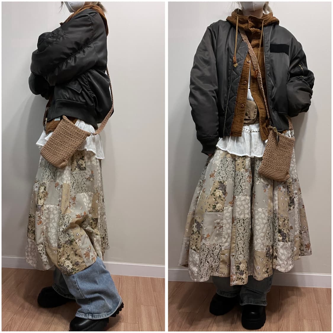 빈티지 그레이 항공 점퍼 상품이미지3