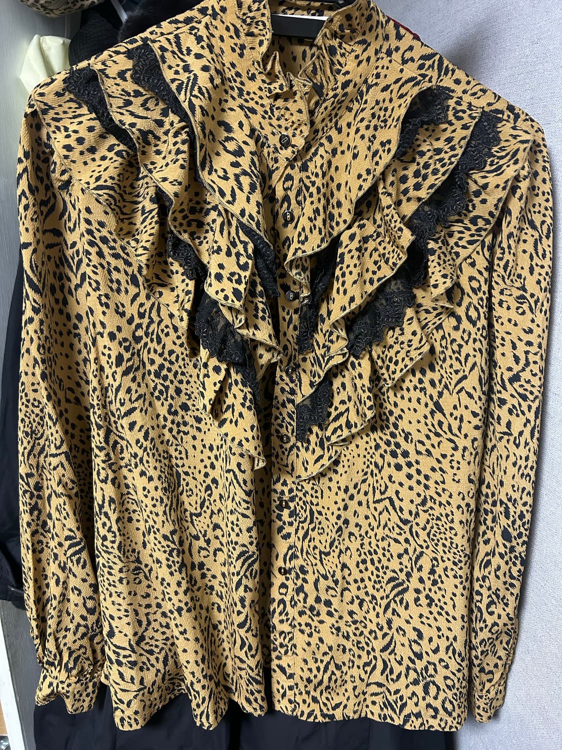 레오파드 블라우스 상품이미지1