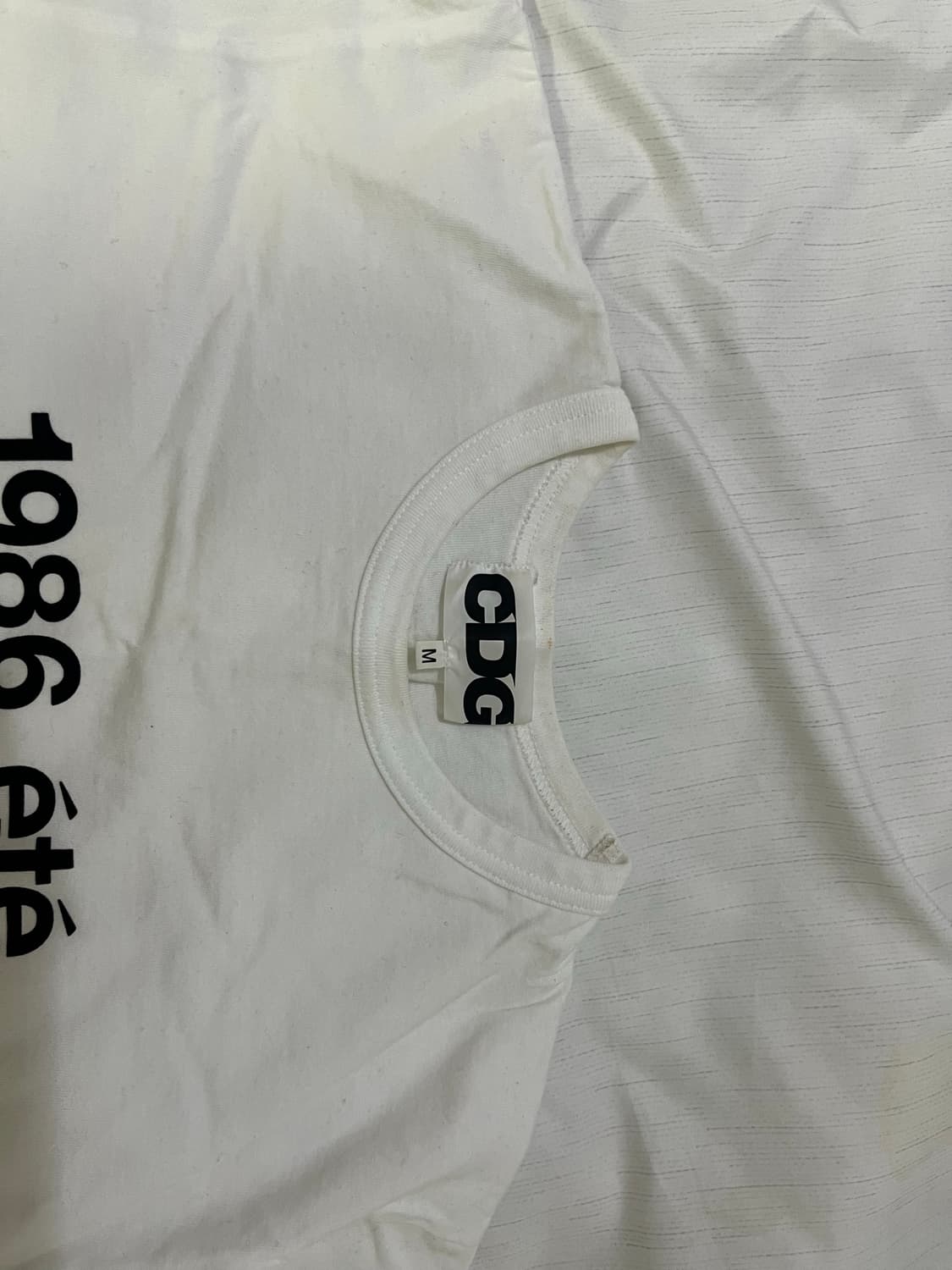 CDG 1986 꼼데가르송 티셔츠 화이트 상품이미지4