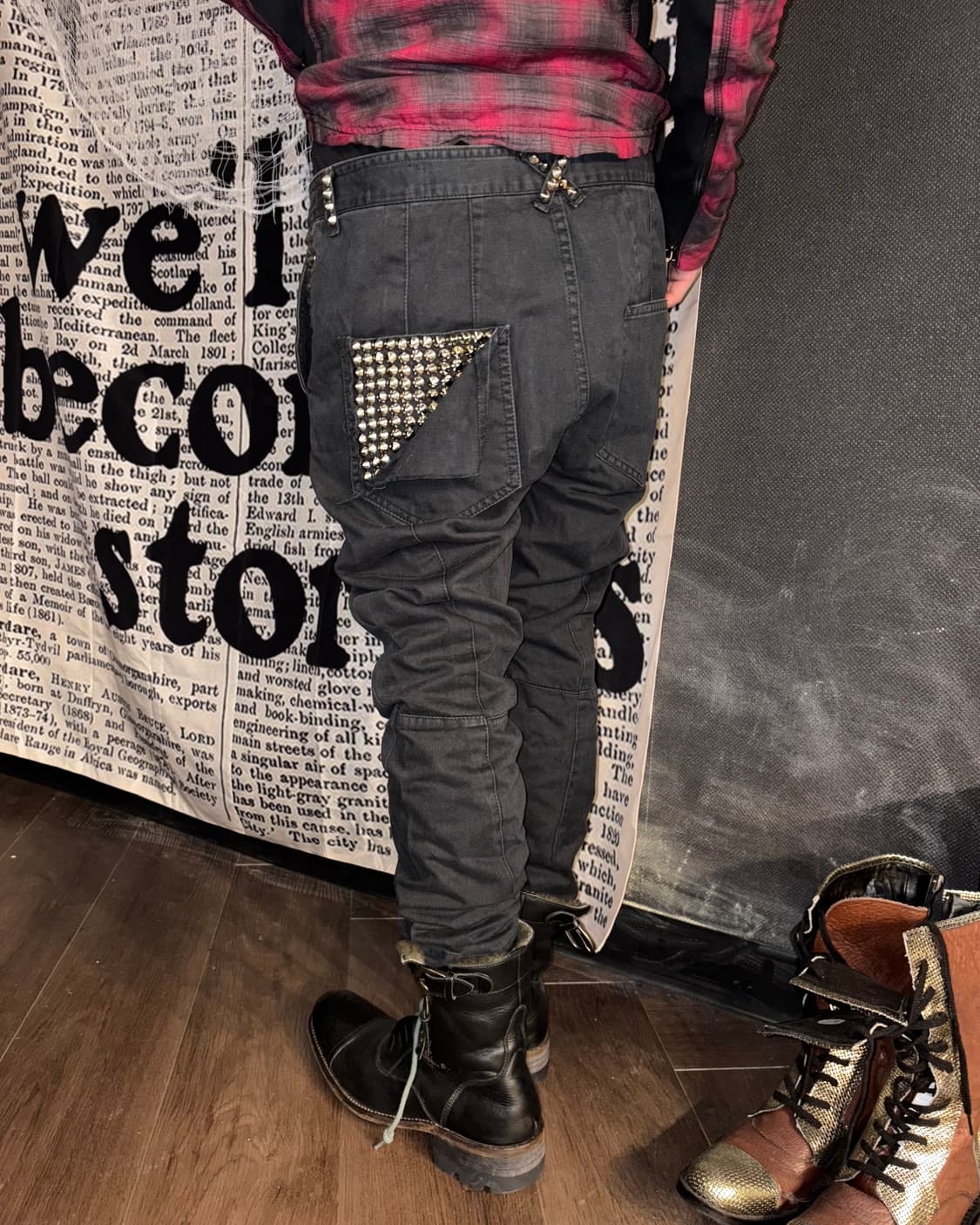 Zac vargas stud chino pants 상품이미지3