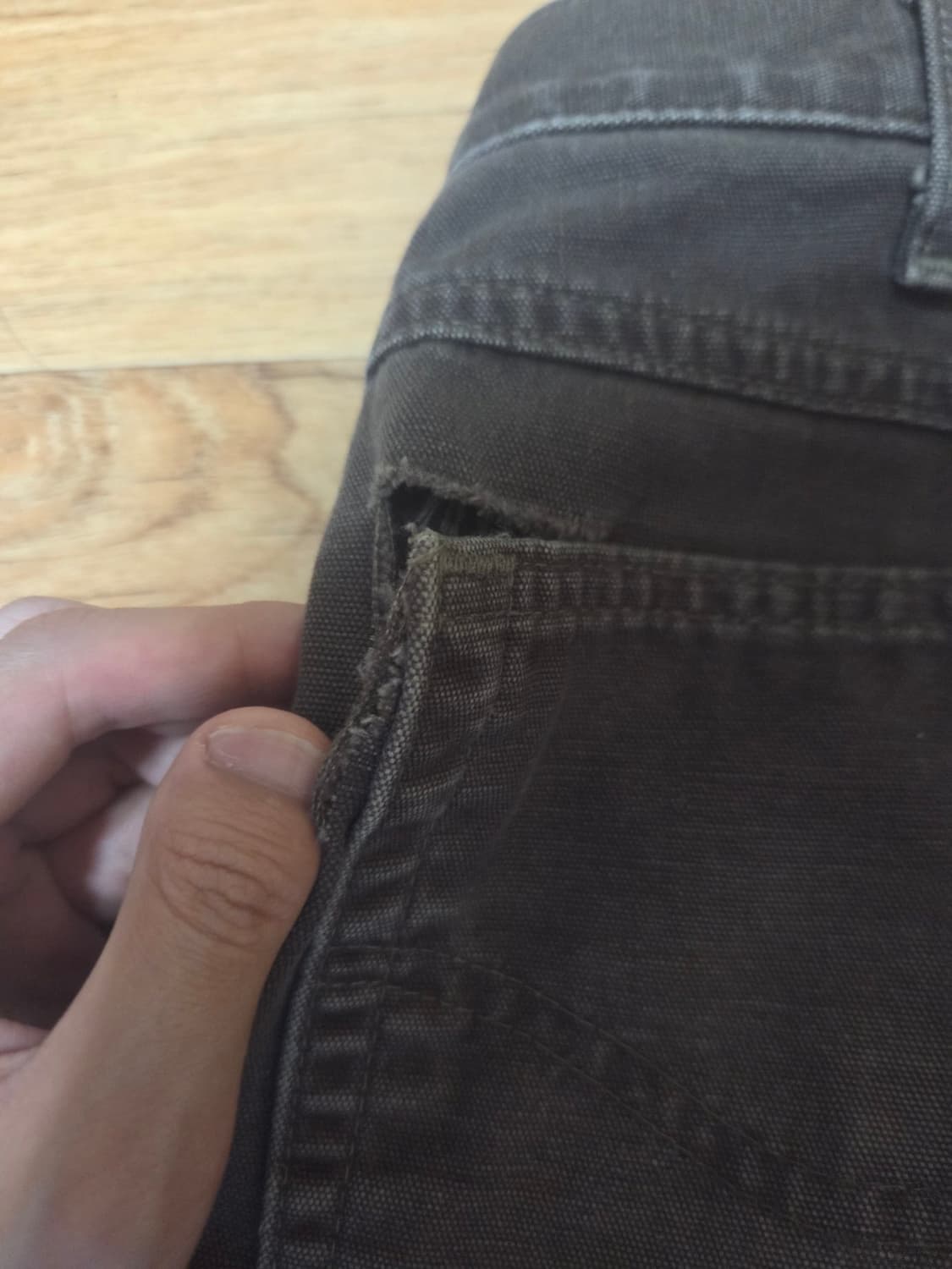 빈티지 칼하트 싱글니 다크브라운 B159 DKB 상품이미지3