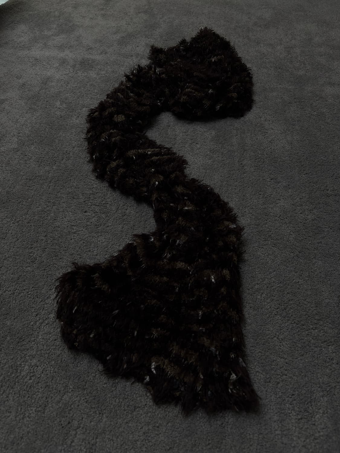 Vintage v-kei punk mood fur scarf 상품이미지1