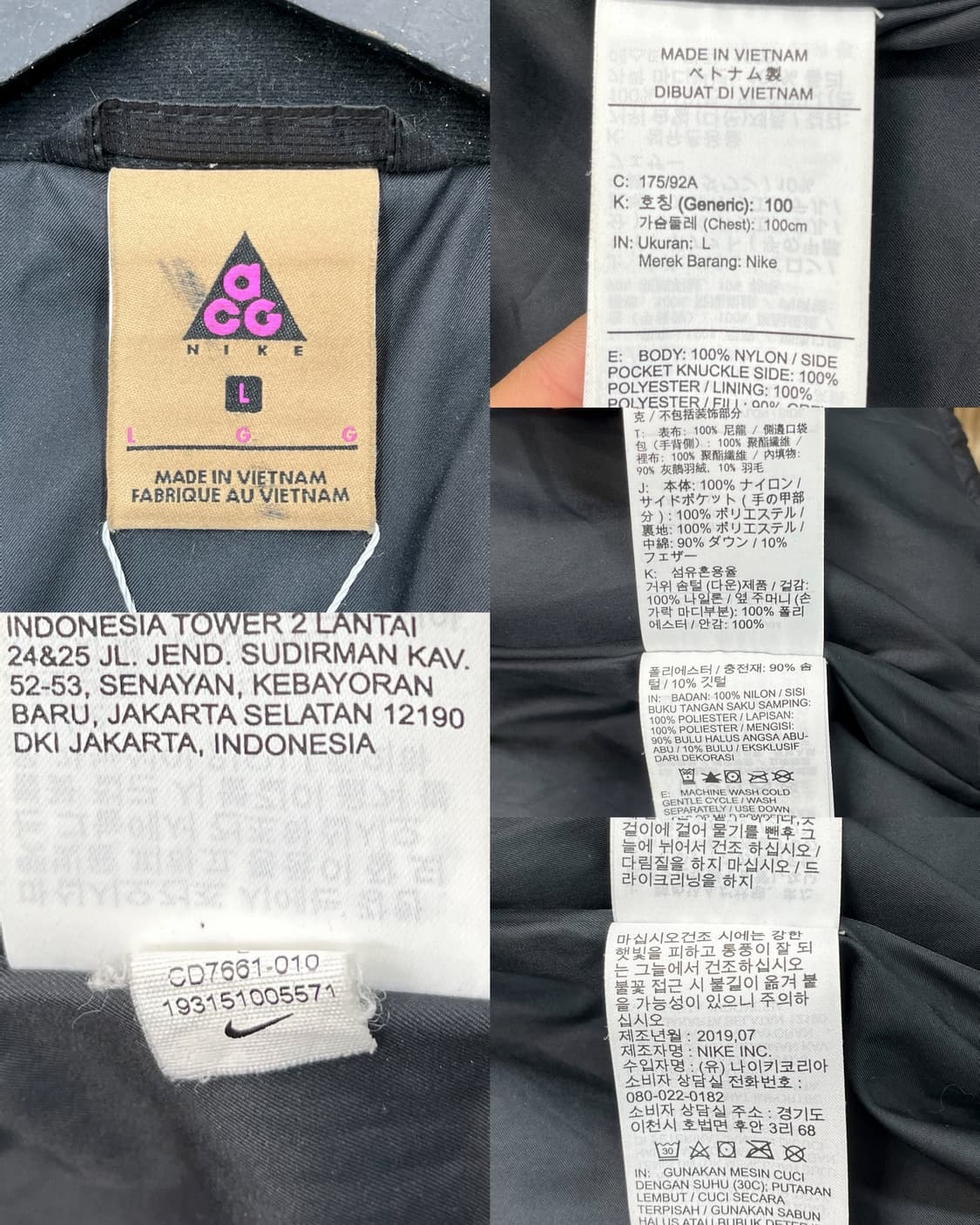 나이키 acg 19fw 고어텍스 다운 필 자켓 상품이미지8