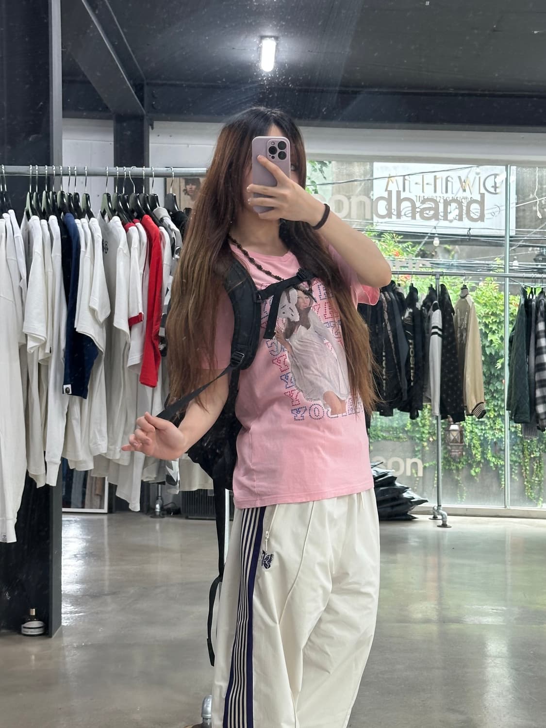 히스테릭글래머 X 플레이보이 핑크 프린팅 티셔츠 상품이미지3