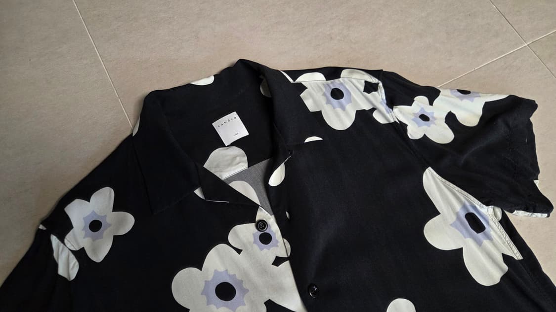 산드로 옴므 블룸 플로럴 반팔셔츠  상품이미지3