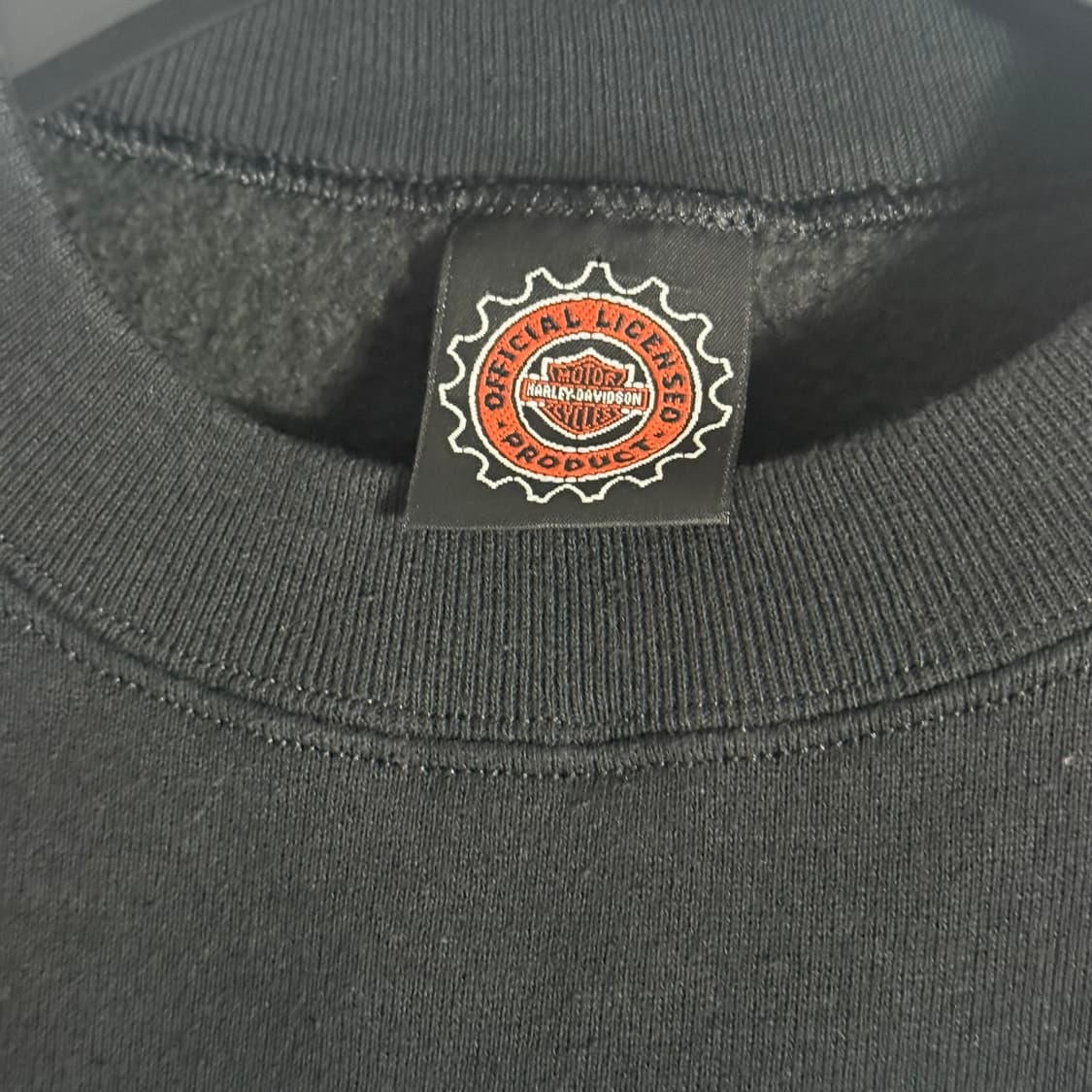 할리데이비슨 맨투맨 블랙 스웻셔츠 USA M 상품이미지2