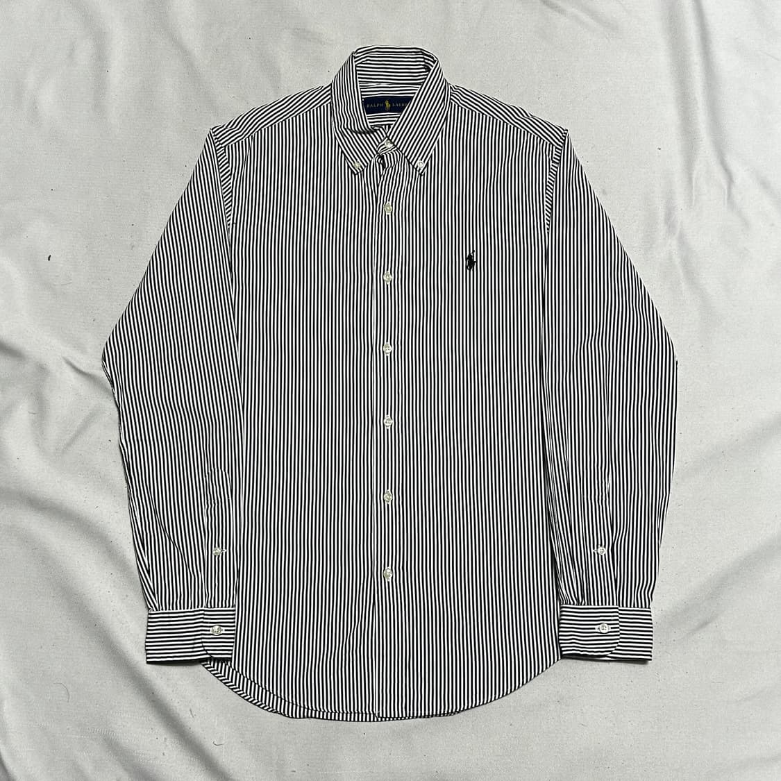 S 폴로랄프로렌 블랙 스트라이프 셔츠 상품이미지2