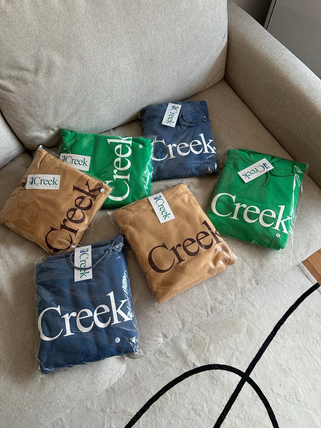 [L] Creek 크릭 뉴욕 한정판 후드 블루 네이비 정품 새상품 상품이미지4