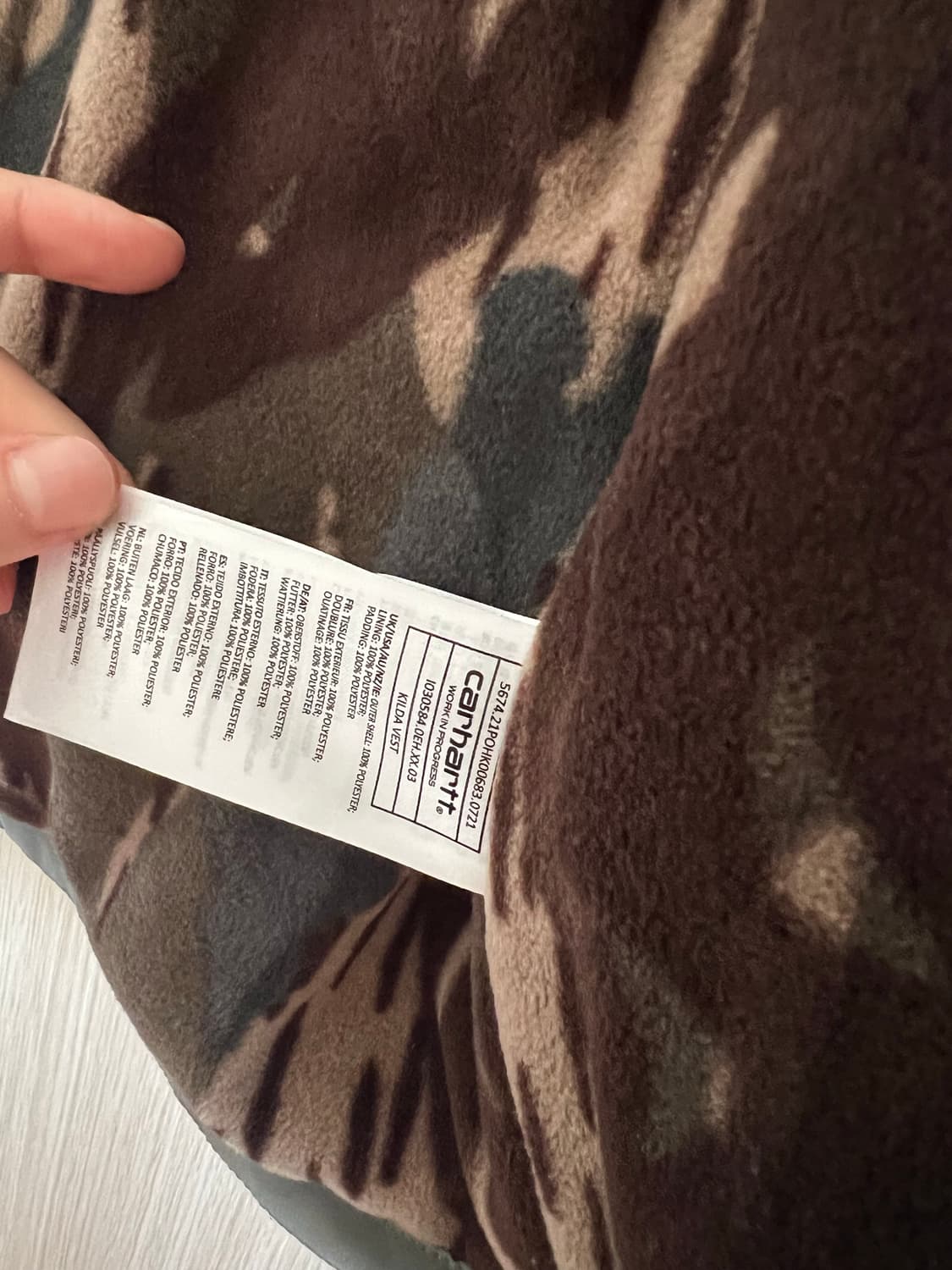 칼하트 Carhartt WIP KILDA VEST 킬다 베스트 상품이미지10